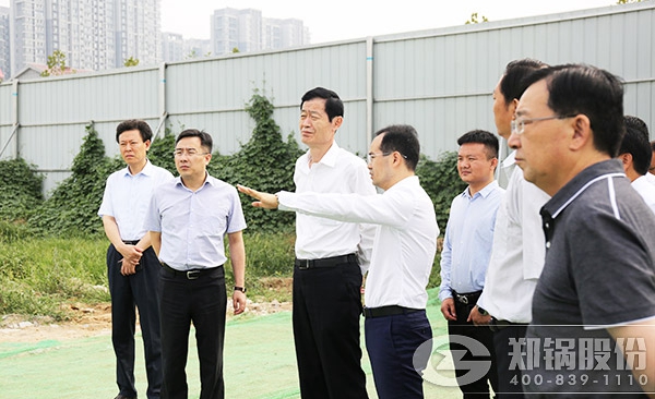 郑州市向导一行视察指导人生就是博工业园项目